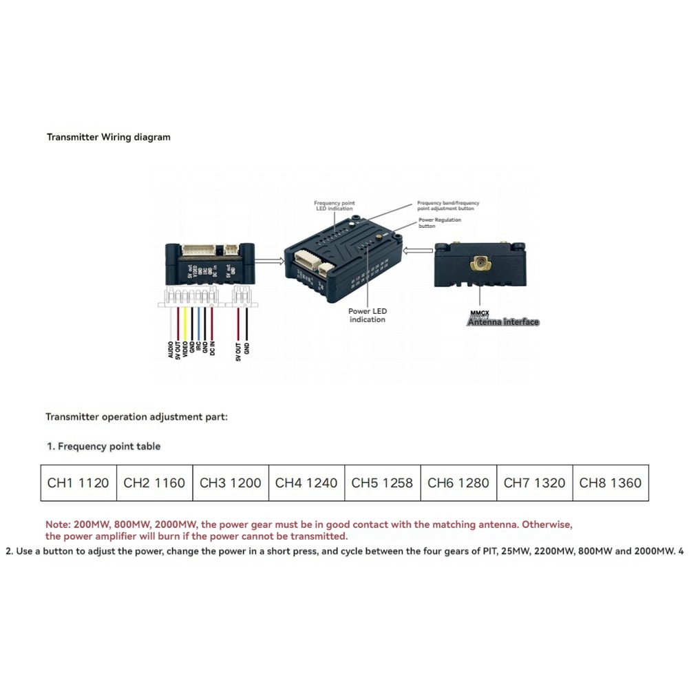 AS96-1.2G 2W VTX 8CH 2000Mw FP - Fpv Drone Vtx ulasan dan harga